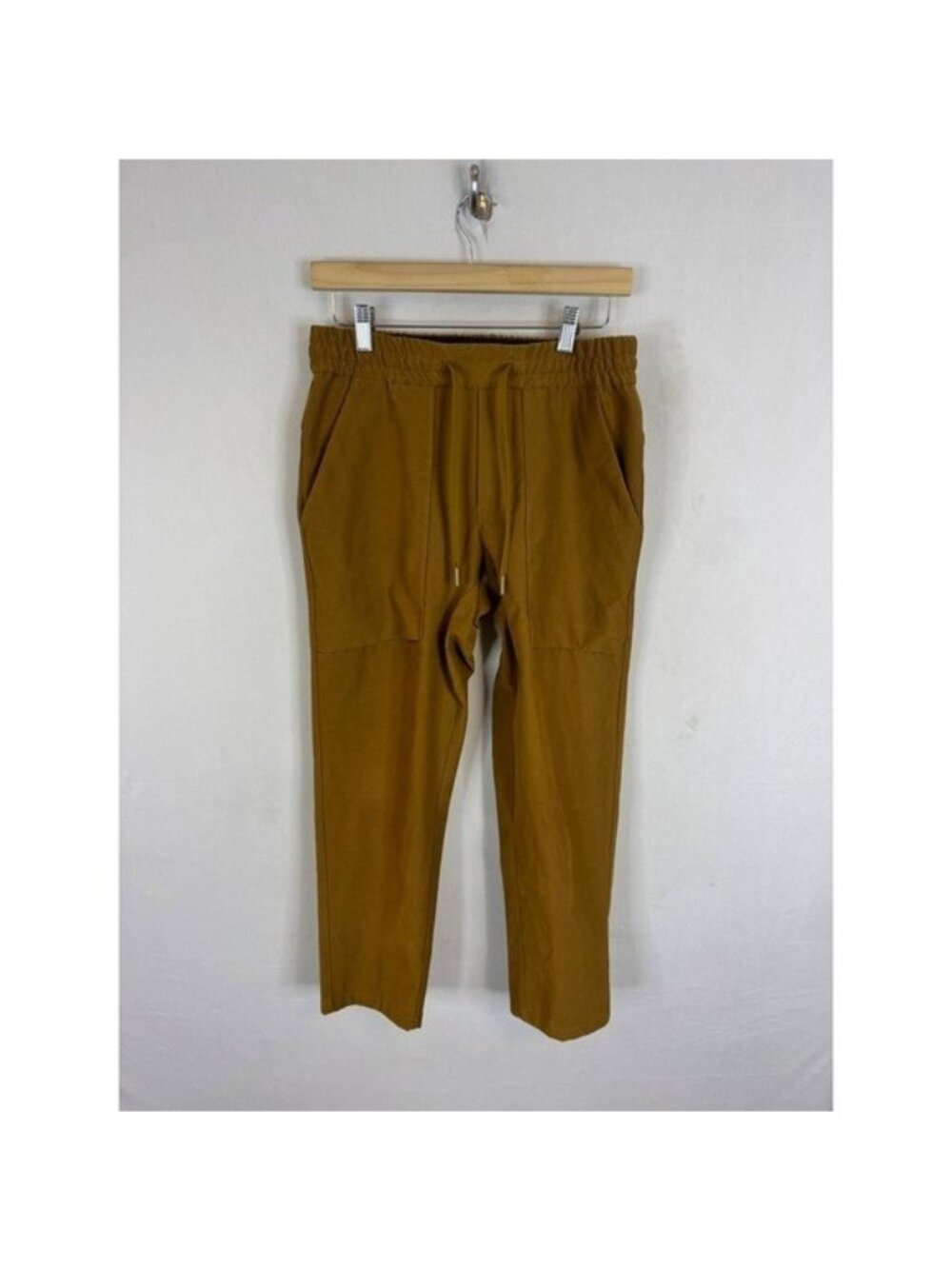 Lululemon Lab Mens Tapered Drawstring Pants Ochre Brown Size M